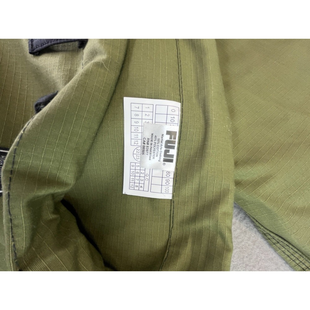 NWT Fuji Suparaito BJJ GI - A2L Army Green A3 GI & Gear - Picture 11 of 12